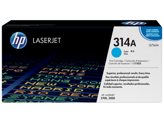 HP 314A Cyan Originaltoner Q7561A