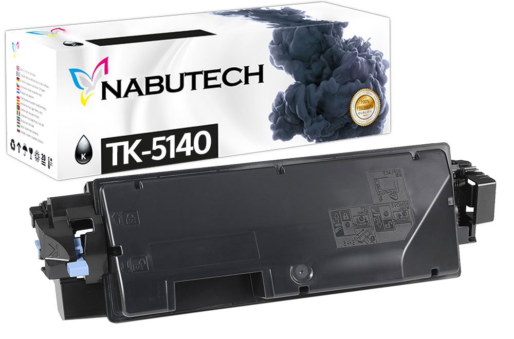 Nabutech Toner 25% mehr Leistung ersetzt Kyocera TK-5140K Schwarz