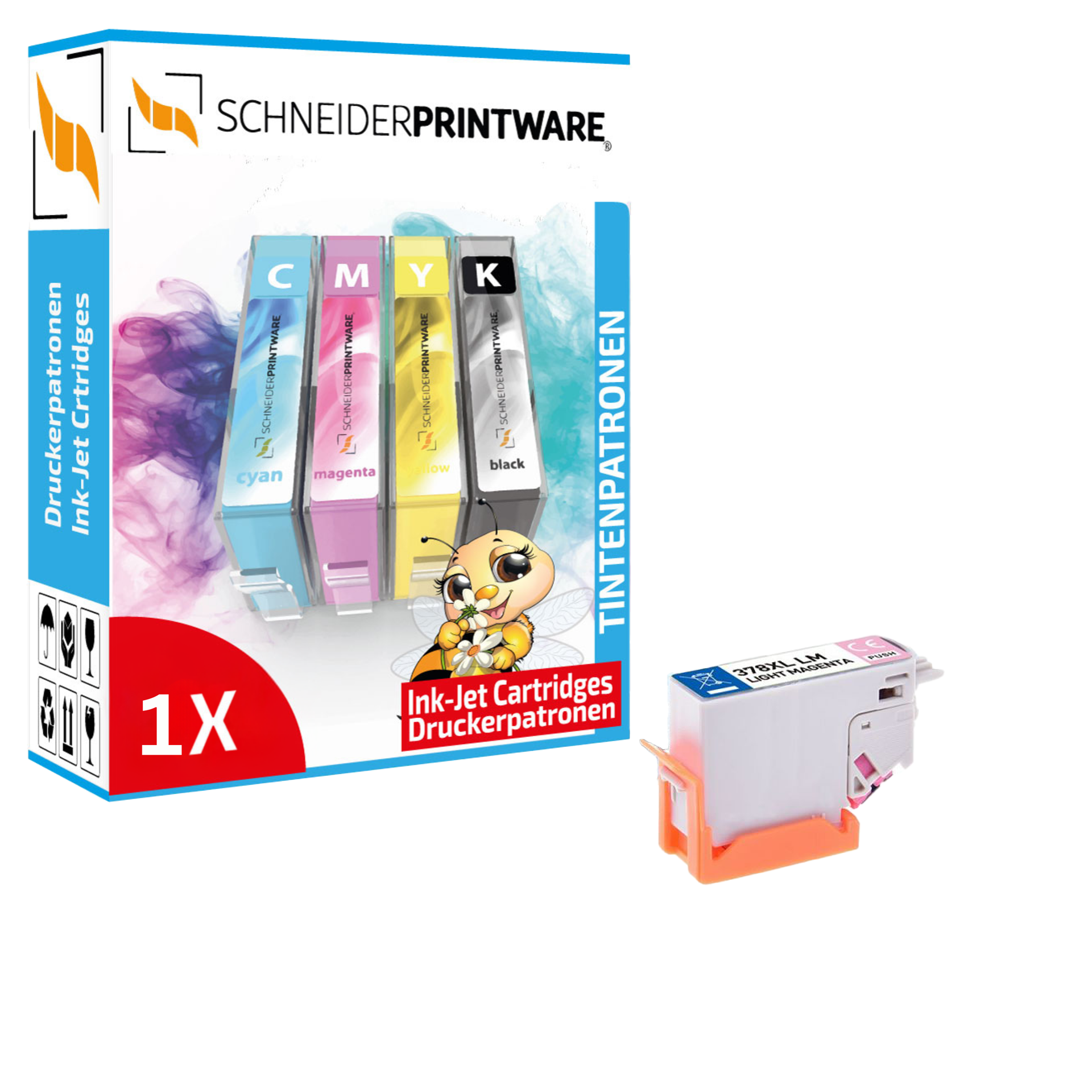 Kompatibel mit Epson 378XL Druckerpatrone Hell-Magenta