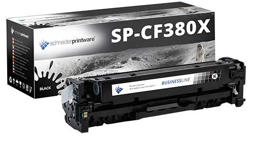 Hochleistungs-Toner +30% mehr Druckleistung ersetzt HP 312A / CF380X schwarz