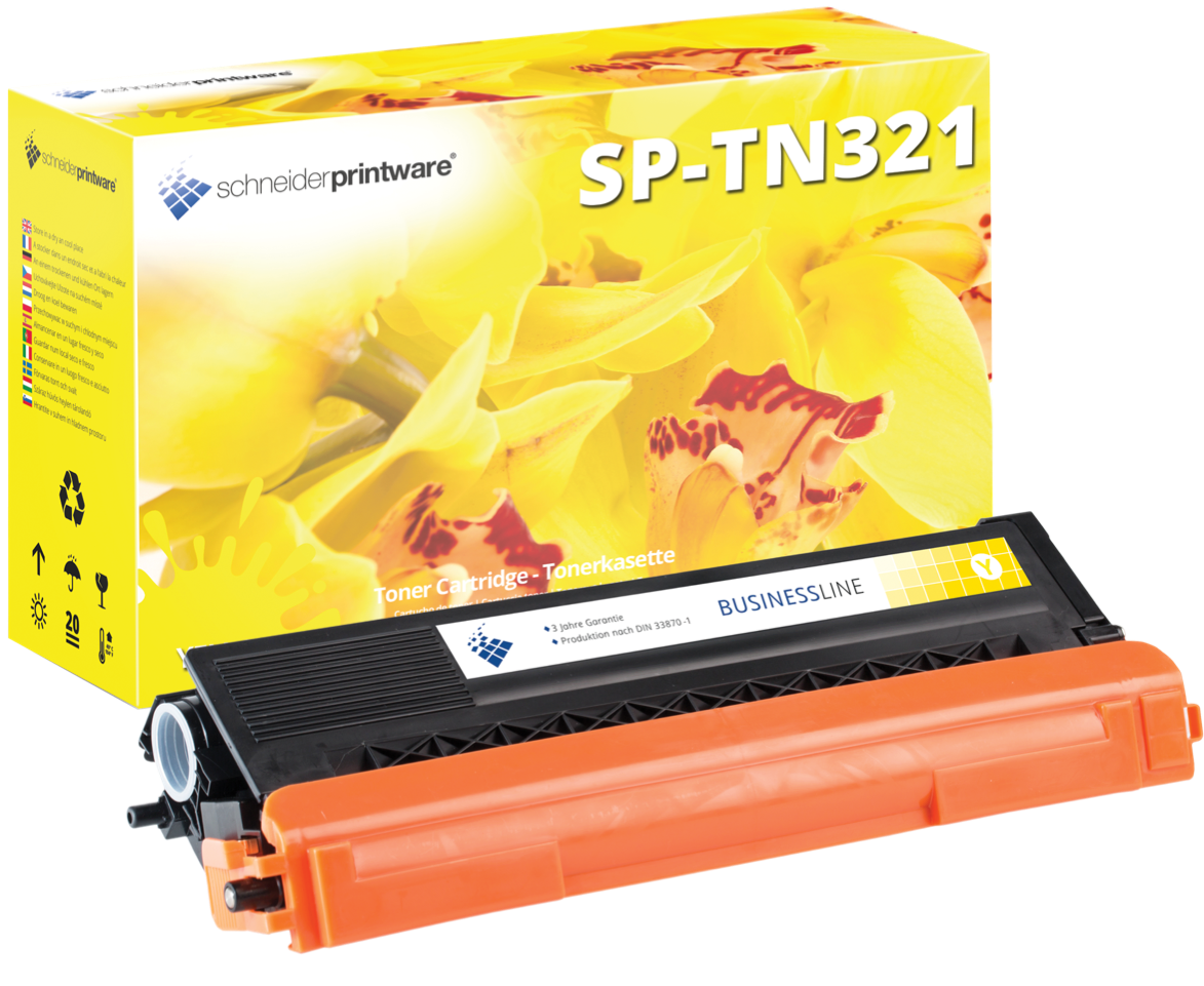 Schneider Printware Toner ersetzt Brother TN-321Y Yellow