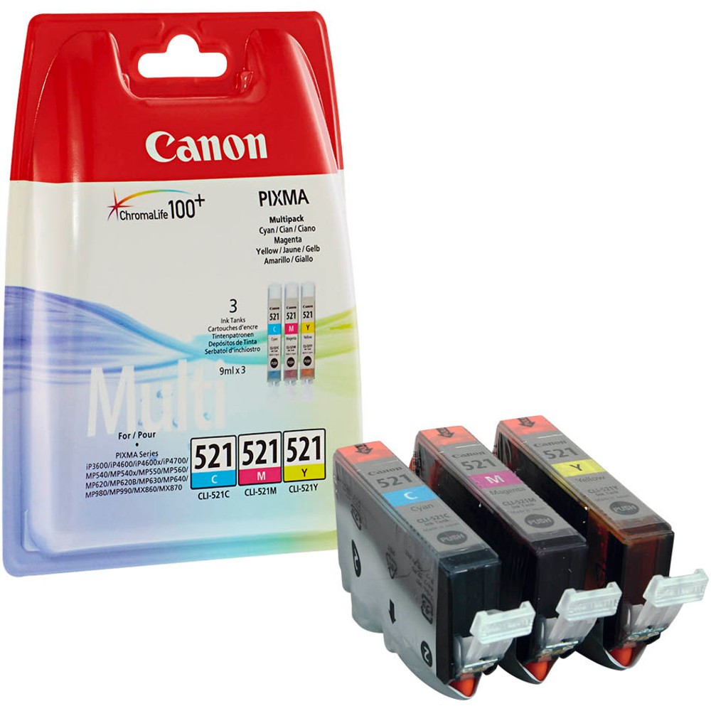 Canon CLI-521 C/M/Y - Multipack