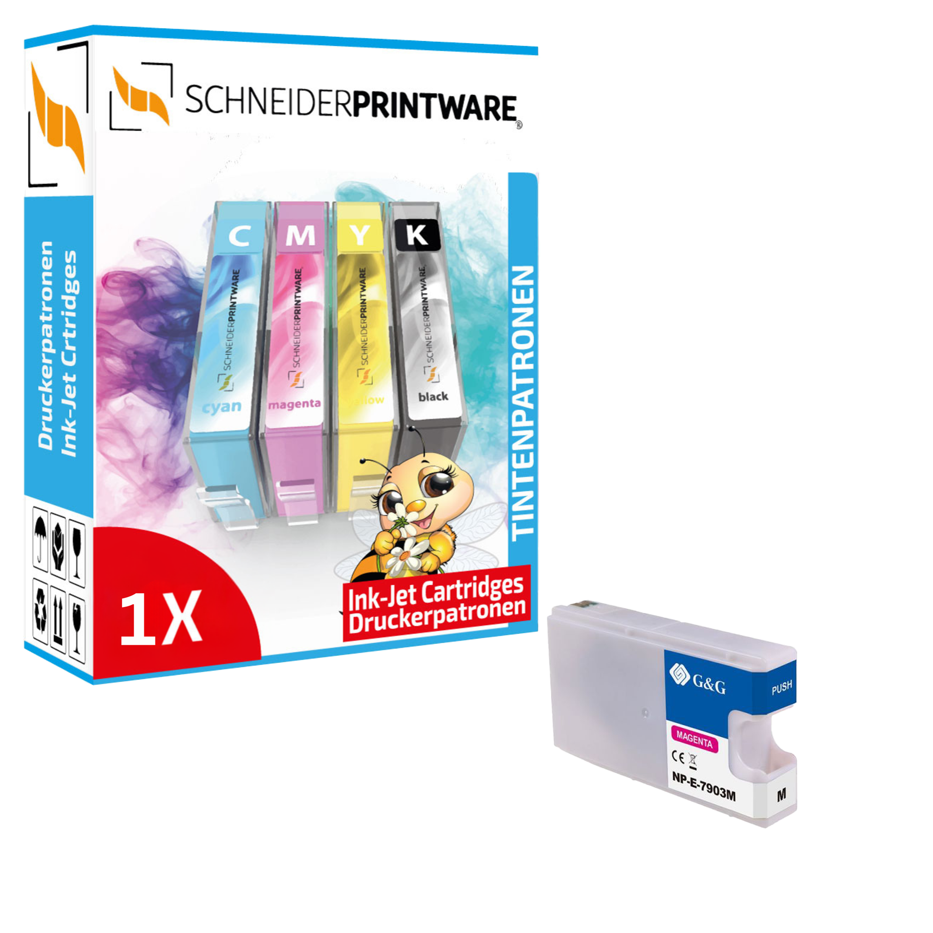 Kompatibel mit Epson 79XL/ T7903/ C13T79034010 XL-Druckerpatrone Magenta