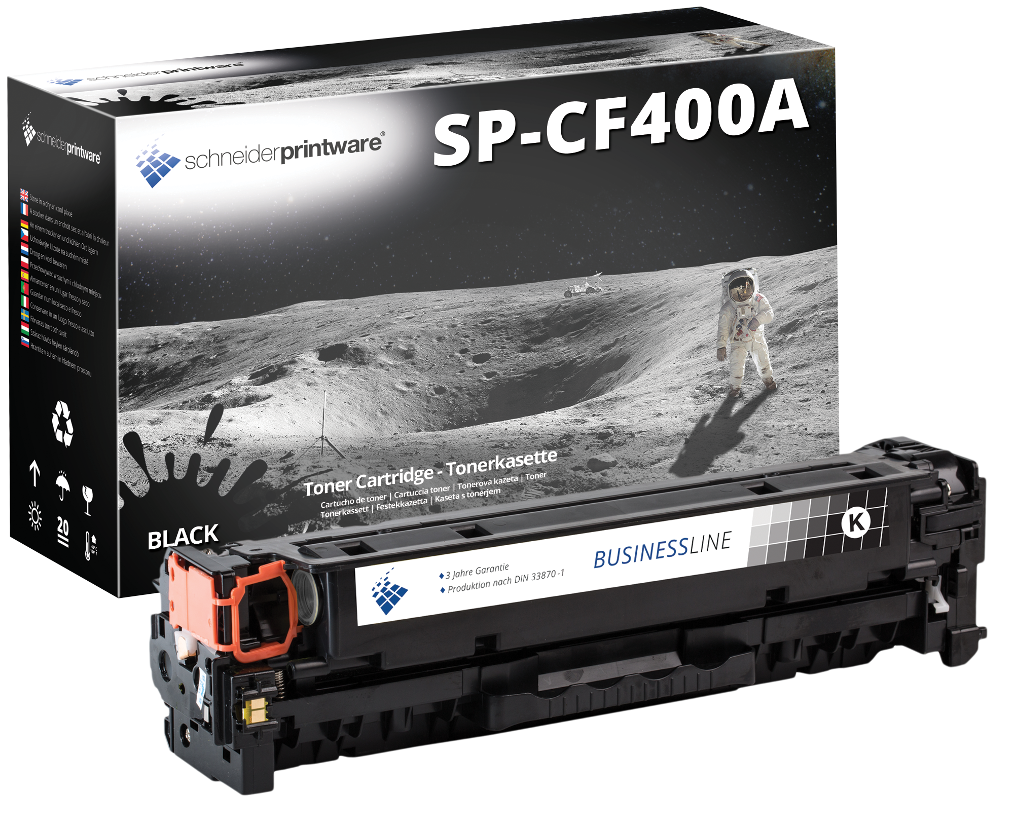 Kompatibel für HP CF400A / 201A Toner Schwarz