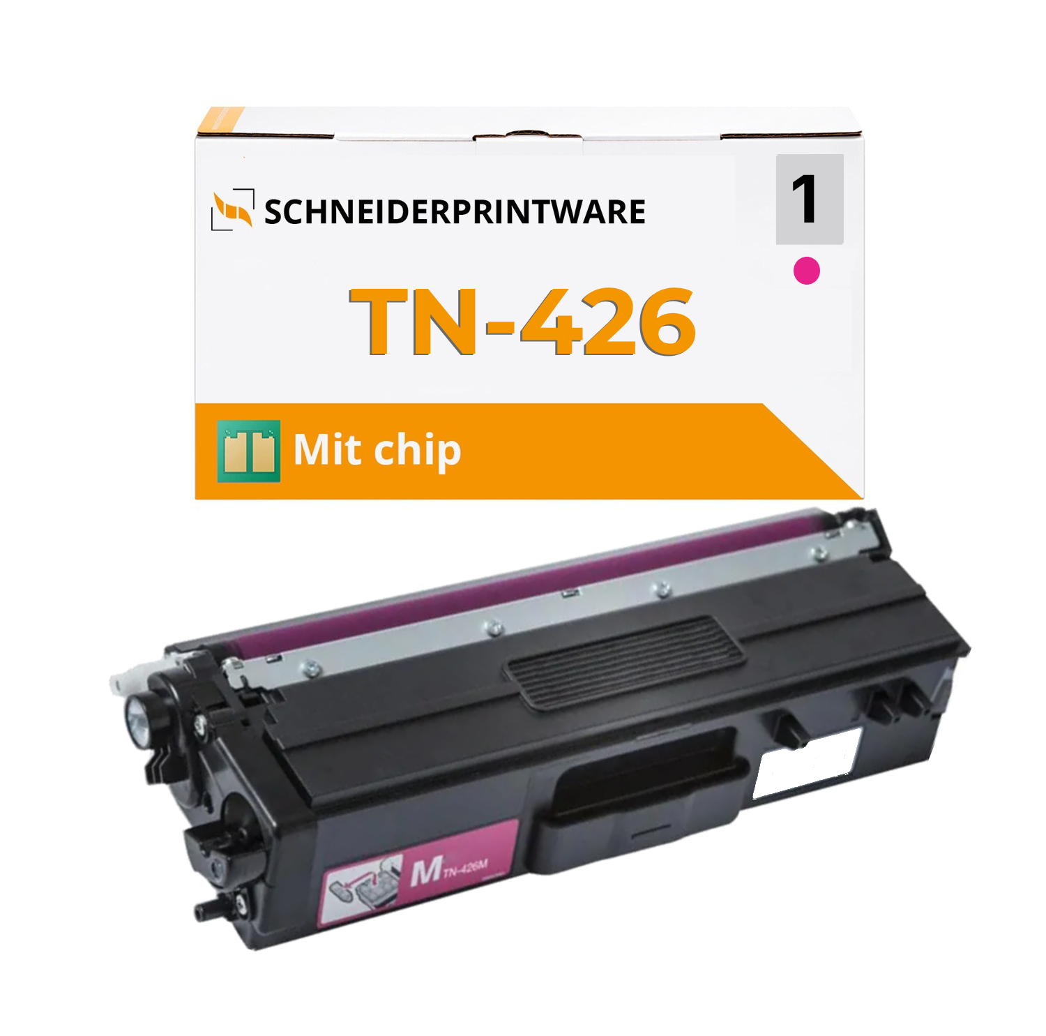 Kompatibel für Brother TN-426 Magenta Toner mit Chip