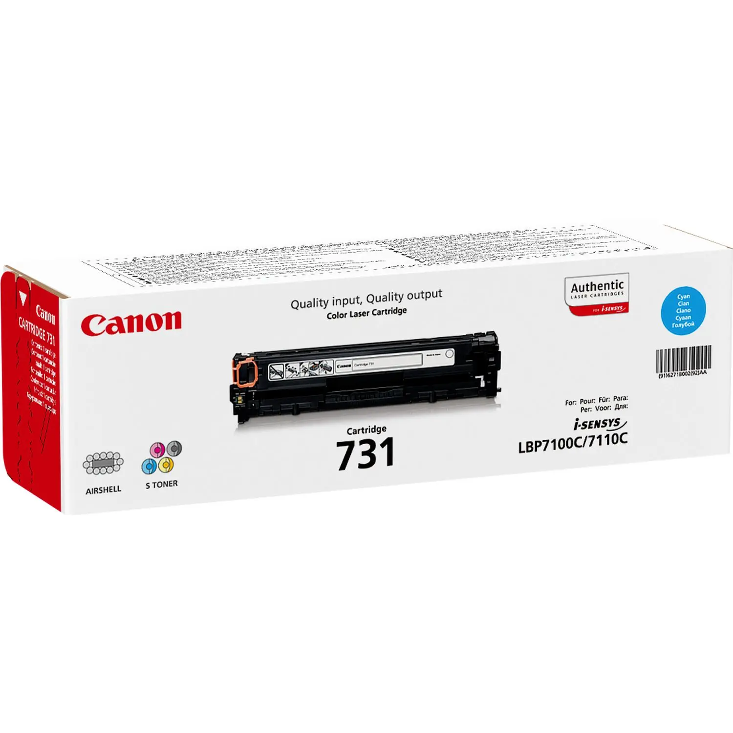 Canon 731 Cyan Toner