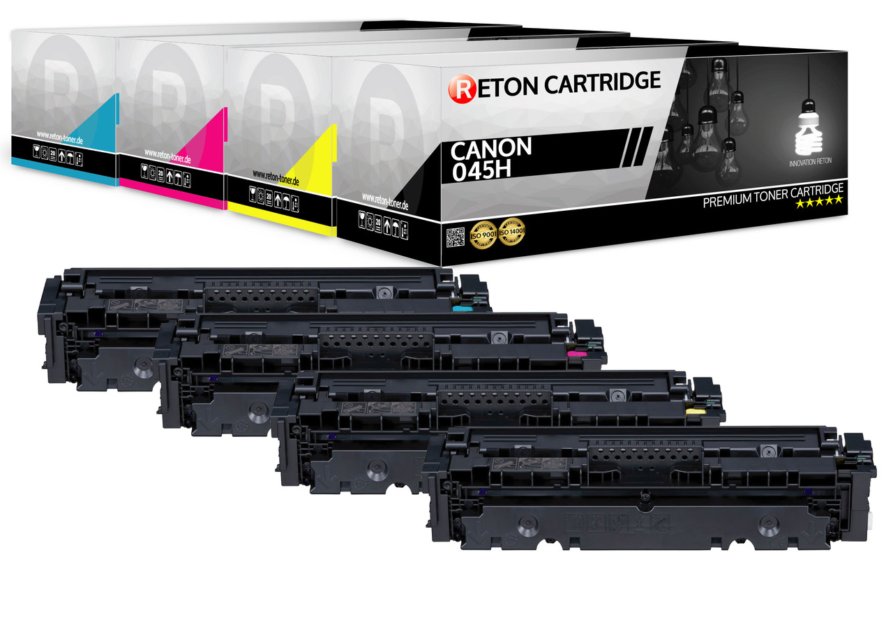 4 Kompatibel Reton Toner ersetzten Canon 045H 045