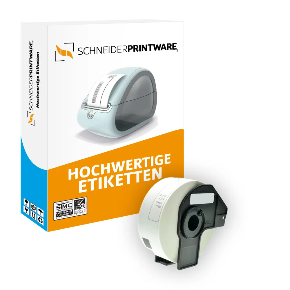 Kompatibel für Brother P-Touch QL 1050 (DK-11201) Etikett 400x (29mm x 90mm) Weiss