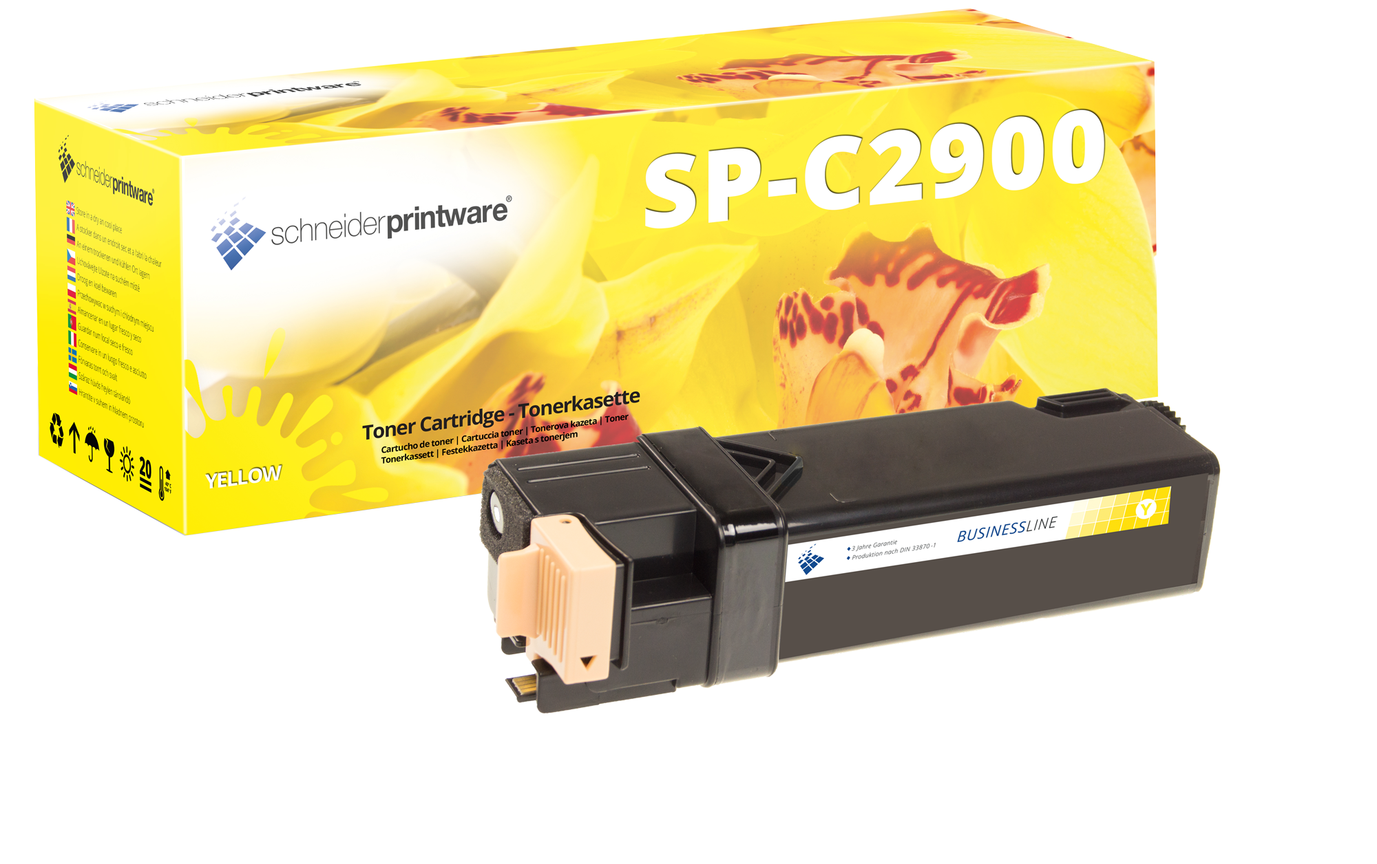 Businessline Toner ersetzt Epson Aculaser C2900N / CX29NF Yellow