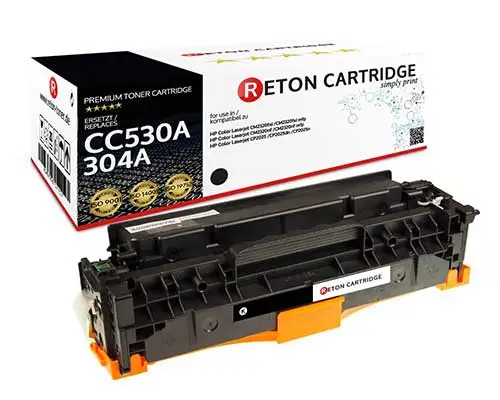 Original Reton Toner kompatibel zu HP 304A / CC530A Schwarz