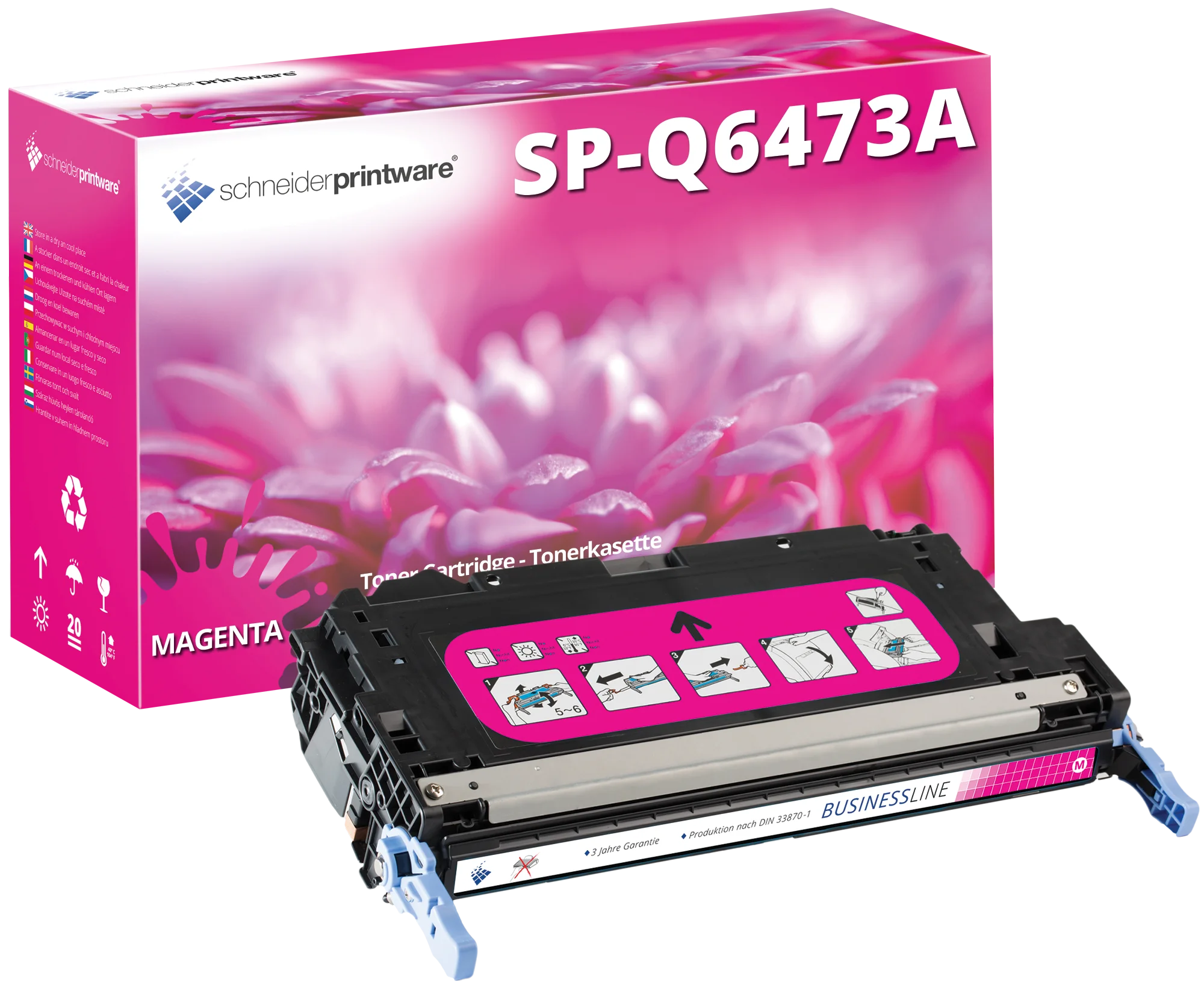 Businessline Toner ersetzt HP 502A / Q6473A