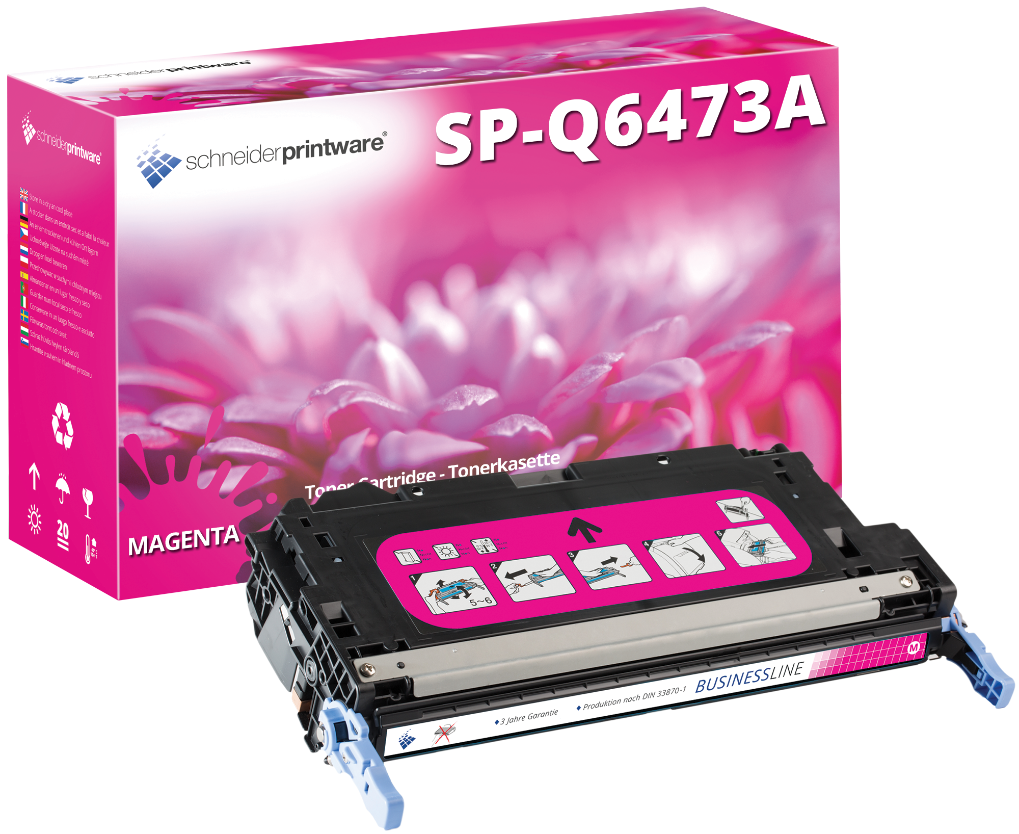 Businessline Toner ersetzt HP 502A / Q6473A