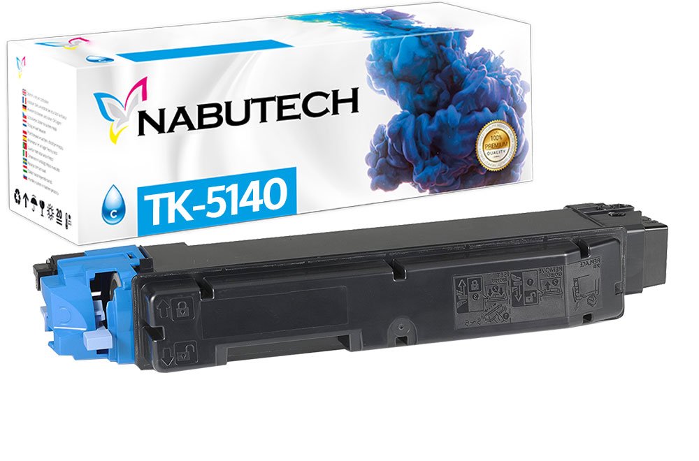 Nabutech Toner 25% mehr Leistung ersetzt Kyocera TK-5140C Cyan