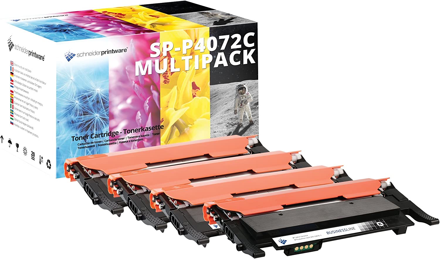4x Tonerkartuschen kompatibel für Samsung CLT-P4072C
