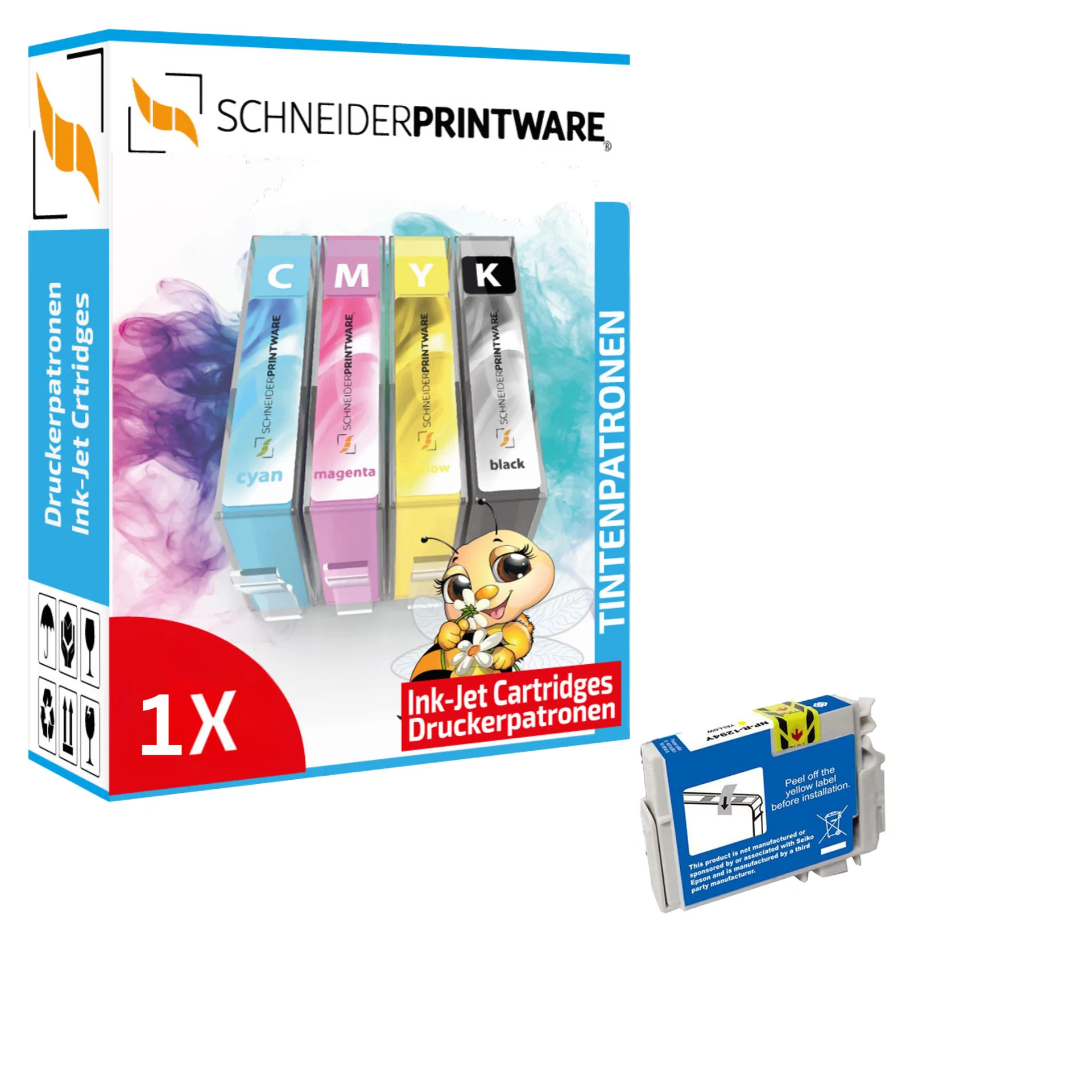 Kompatibel mit Epson T1294 Druckerpatrone Yellow
