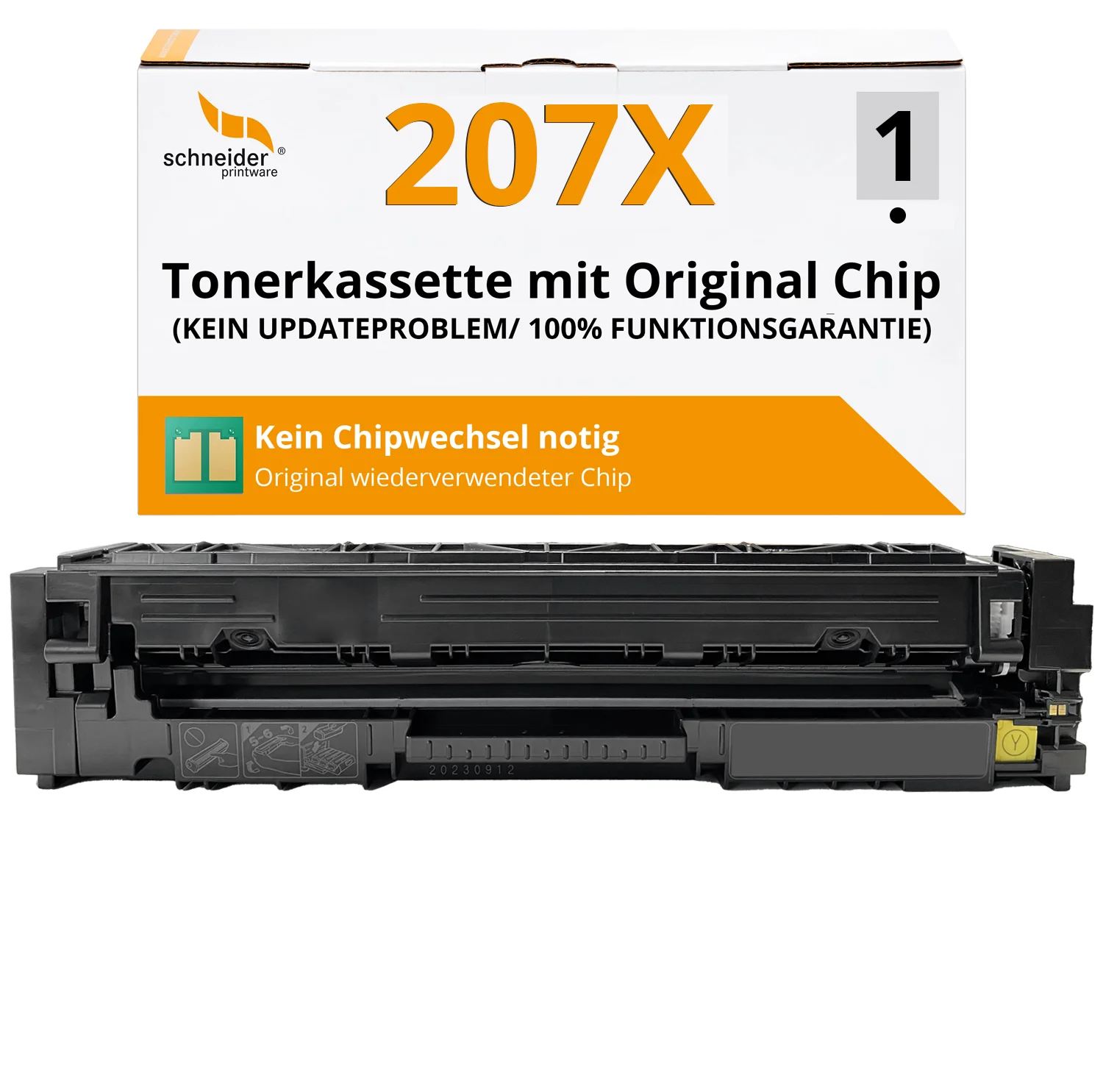 Fachgerecht aufbereitet für HP 207X 207A W2212X Toner MIT CHIP Yellow