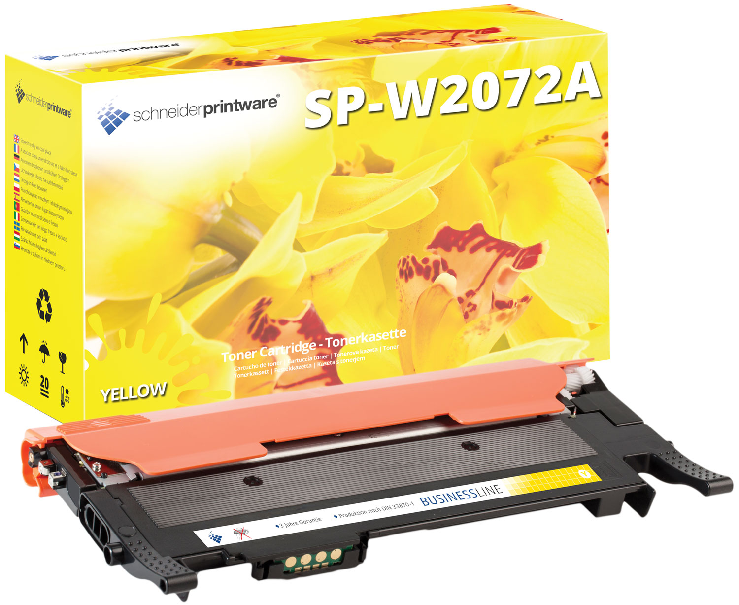 Schneiderprintware Toner ersetzt HP W2072A Yellow