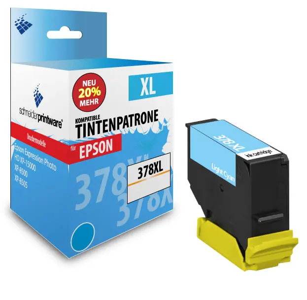Schneiderprintware Druckerpatrone ersetzt Epson 378XL Light Cyan ( Eichhörnchen )
