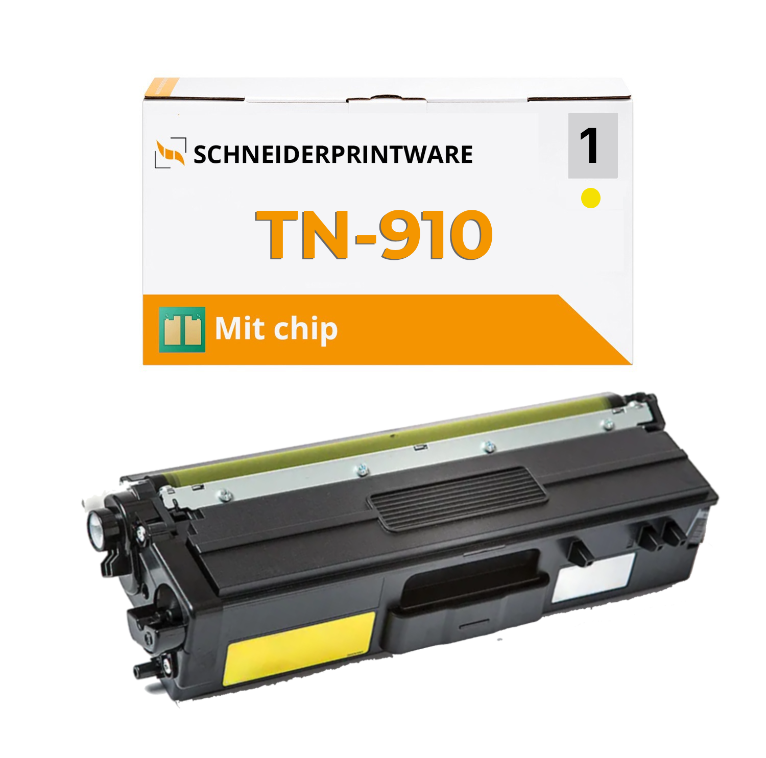 Kompatibel für Brother TN-910 Gelb Toner mit Chip