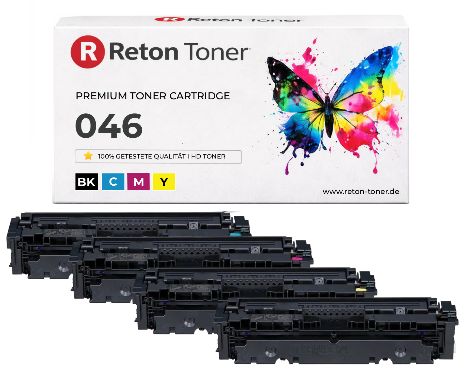 4 Kompatibel Reton Toner ersetzen Canon 046H 046