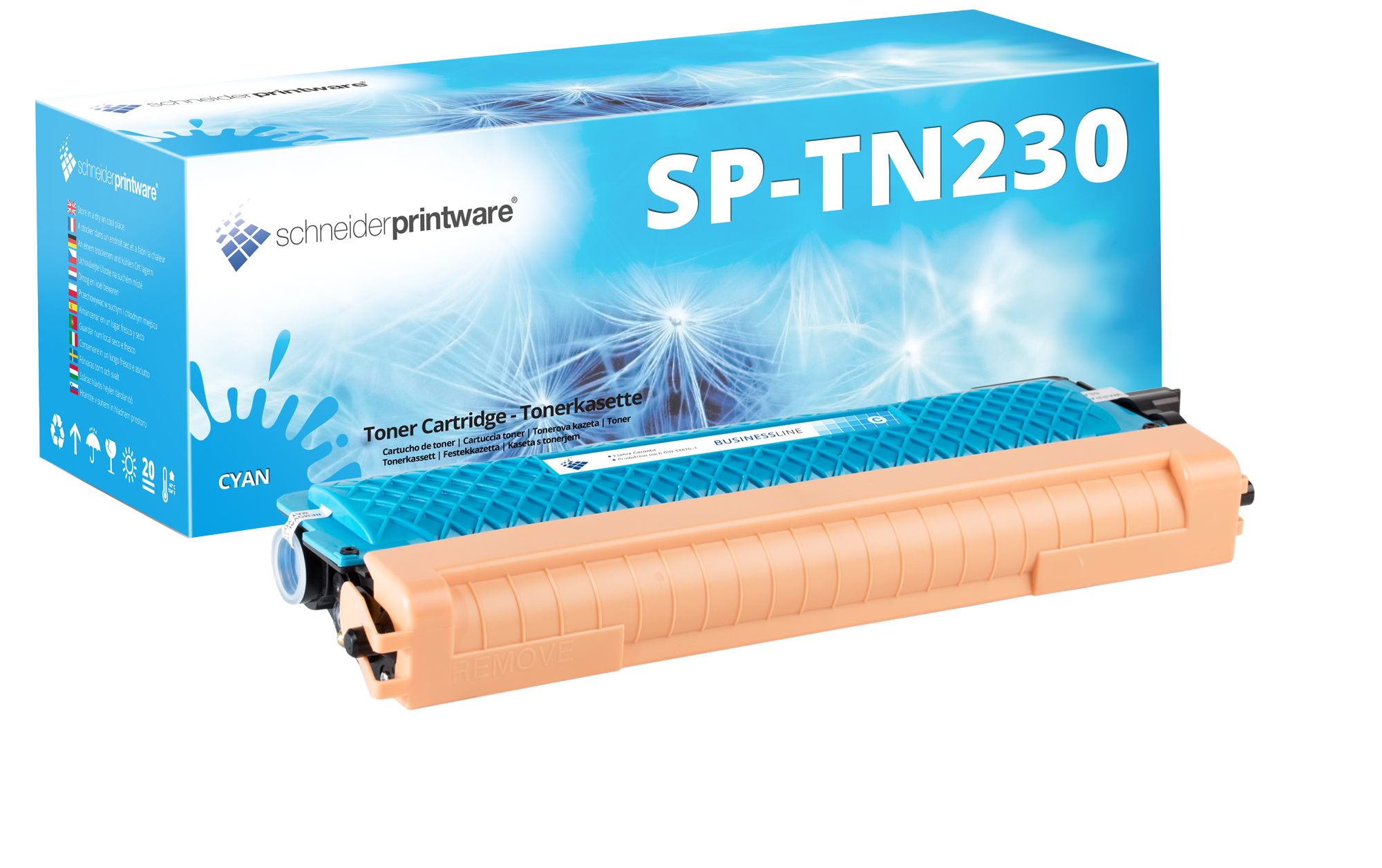 Schneider Printware Toner ersetzt Brother TN-230C Cyan