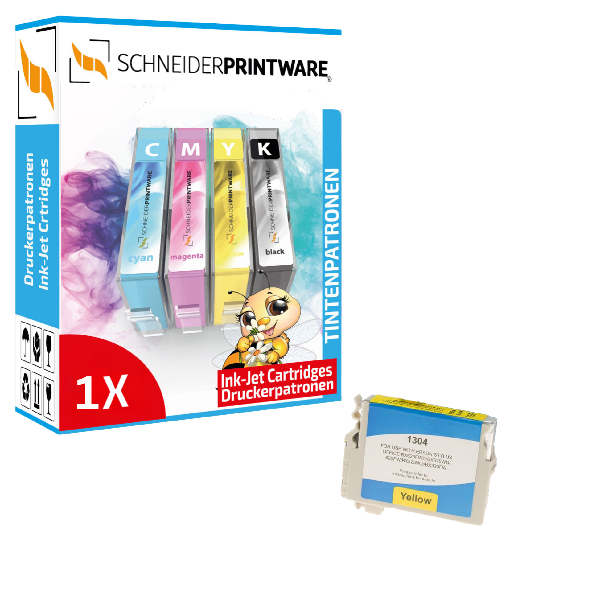 Kompatibel mit Epson T1304/ C13T13044012 XXL-Druckerpatrone Yellow