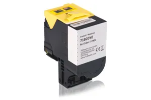 Kompatibel mit Lexmark 71B20Y0 Toner Gelb (2.300 Seiten) Kompatibel mit Lexmark 71B20Y0 Toner Gelb (2.300 Seiten)