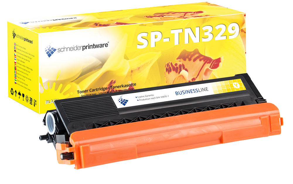 Schneiderprintware Toner | 30% höhere Leistung| ersetzt Brother TN-329Y Yellow