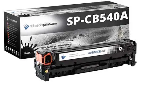 Hochleistungstoner 40% mehr Druckleistung ersetzt HP 125A / CB540A Schwarz
