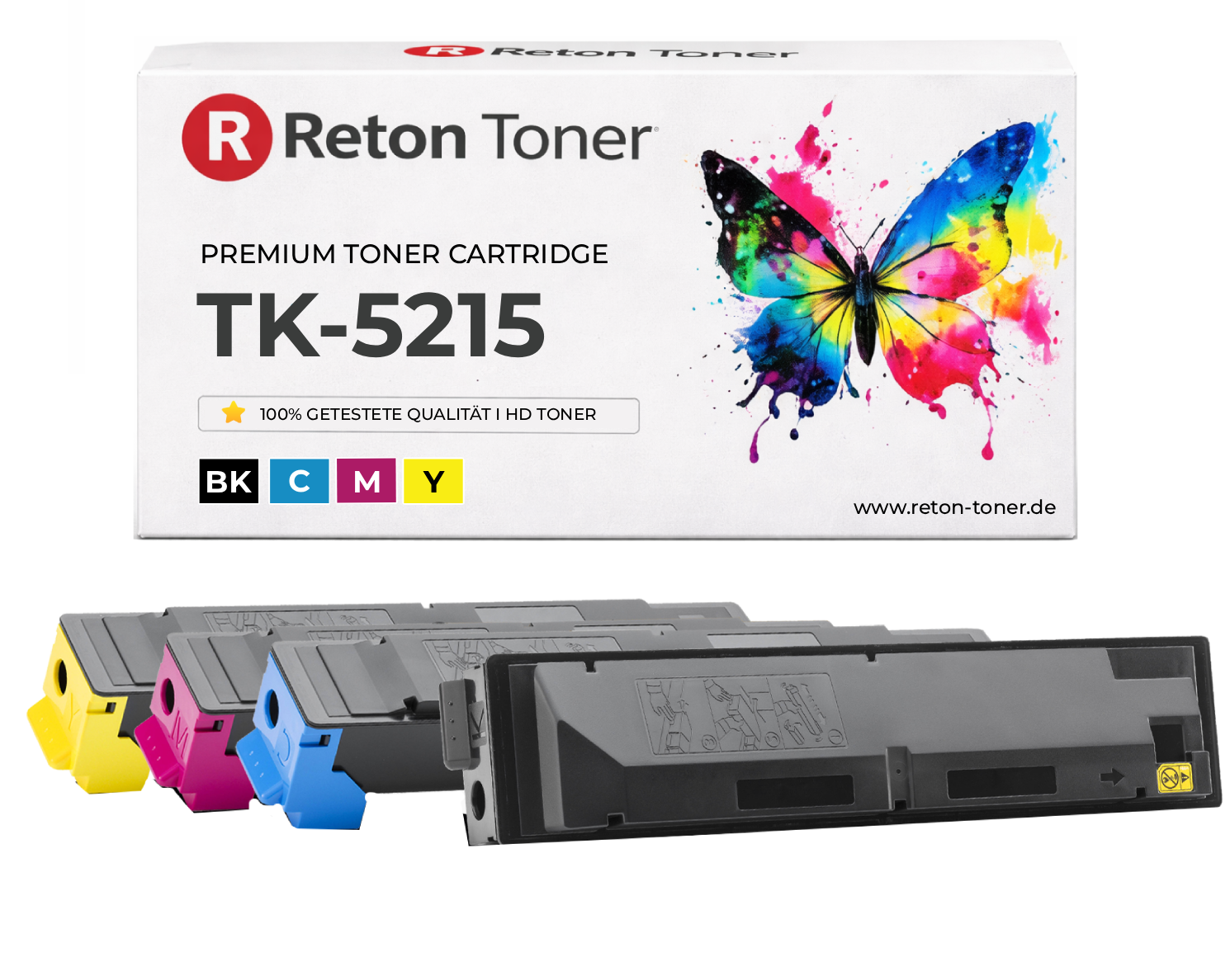 4x Original Reton Toner ersetzen Kyocera TK-5215 Multipack