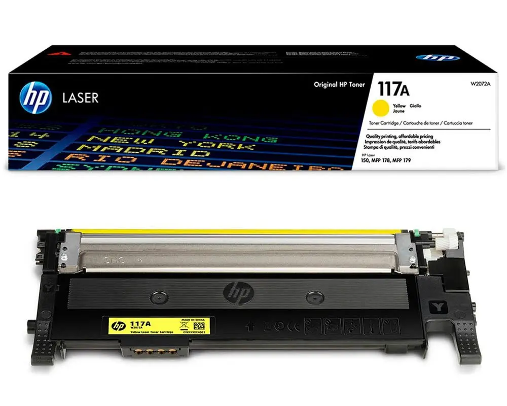 HP 117A Original-Toner W2072A (700 Seiten) Yellow