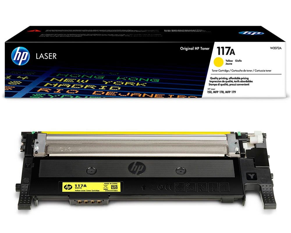 HP 117A Original-Toner W2072A (700 Seiten) Yellow