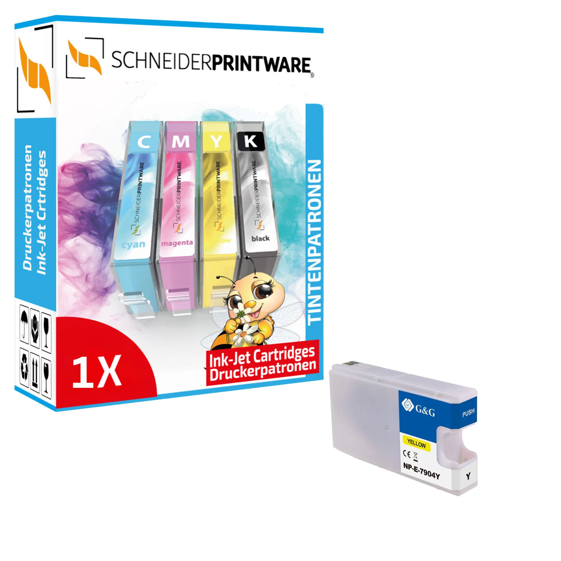 Kompatibel mit Epson 79XL/ T7904/ C13T79044010 XL-Druckerpatrone Yellow