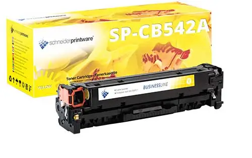 Hochleistungstoner 40% mehr Druckleistung ersetzt HP 125A / CB542A Yellow