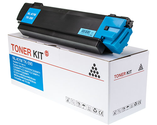 Fabrikneuer Toner ersetzt Kyocera TK-590C Cyan (5.000 Seiten)
