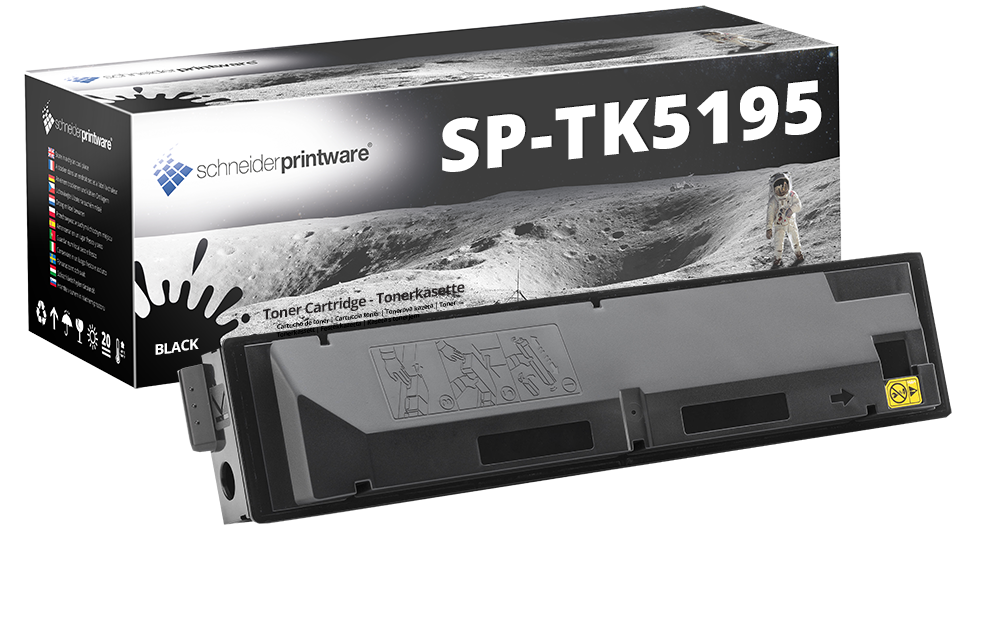 4x Schneiderprintware Toner ersetzen Kyocera TK-5195 Multipack