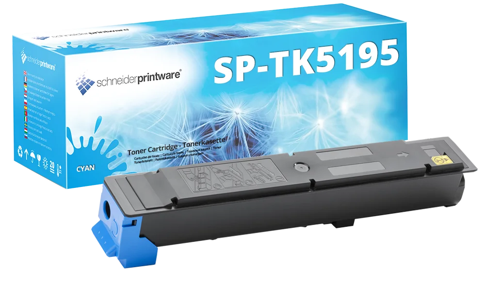 4x Schneiderprintware Toner ersetzen Kyocera TK-5195 Multipack