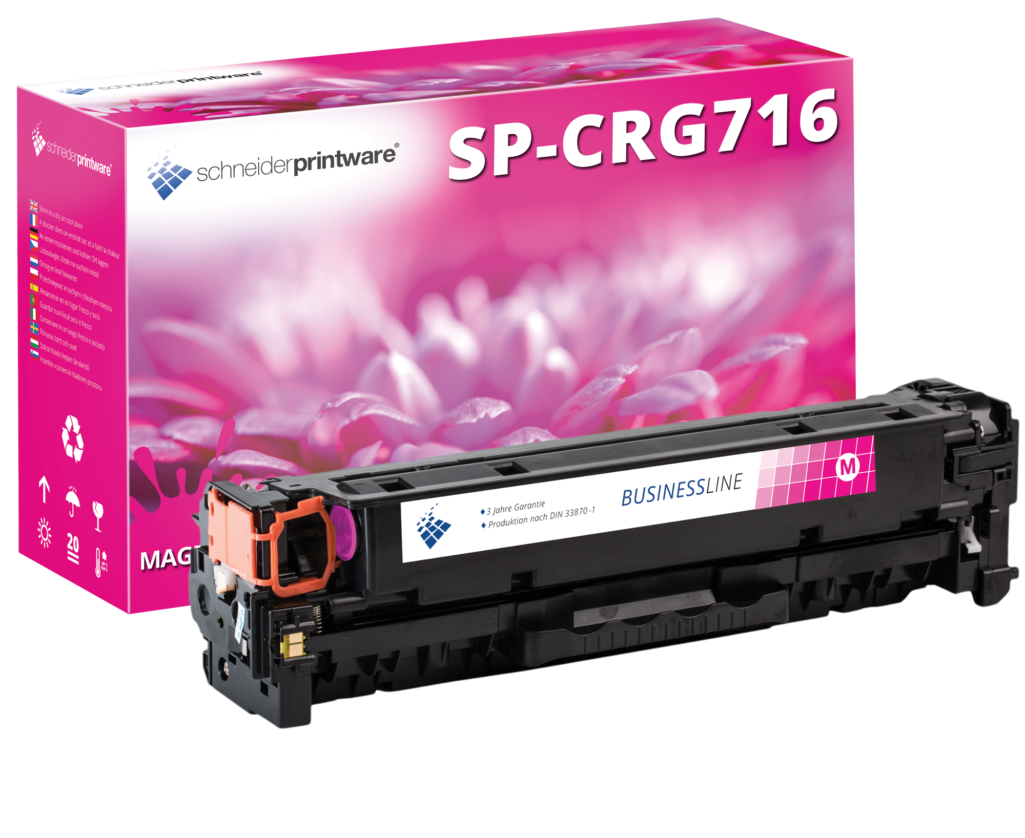 Schneiderprintware Toner 40% mehr Leistung ersetzt Canon 716M Magenta