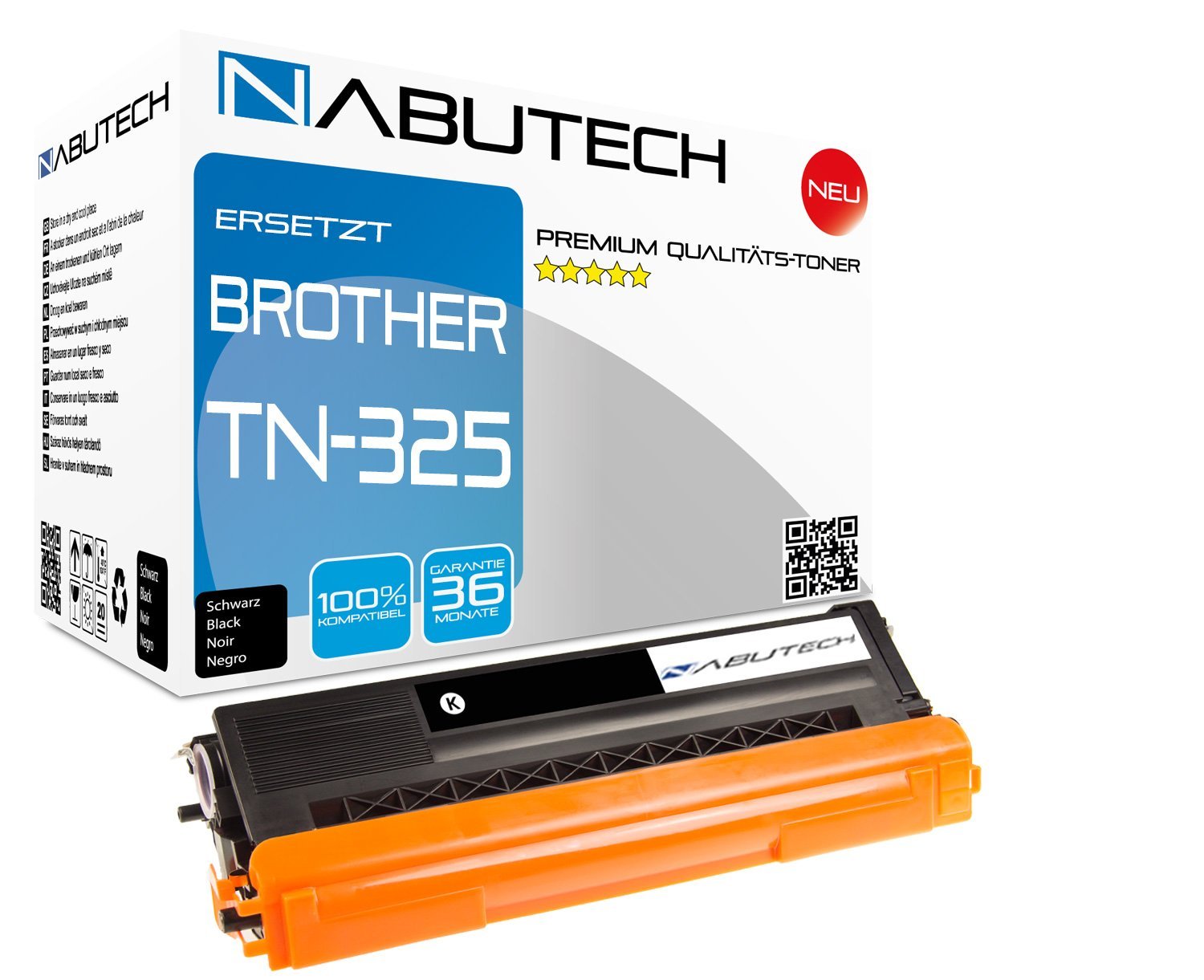 Fabrikneuer Nabutech Toner ersetzt Brother TN-325BK Schwarz