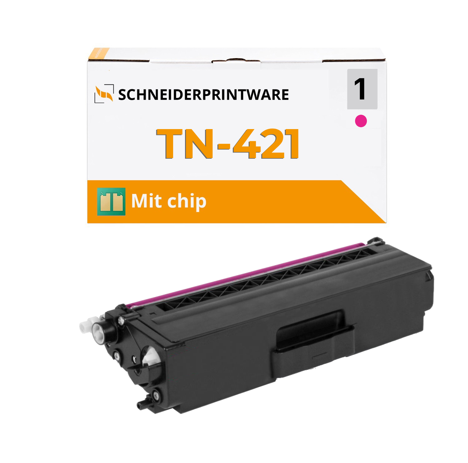 Kompatibel für Brother TN-421 Magenta Toner mit Chip