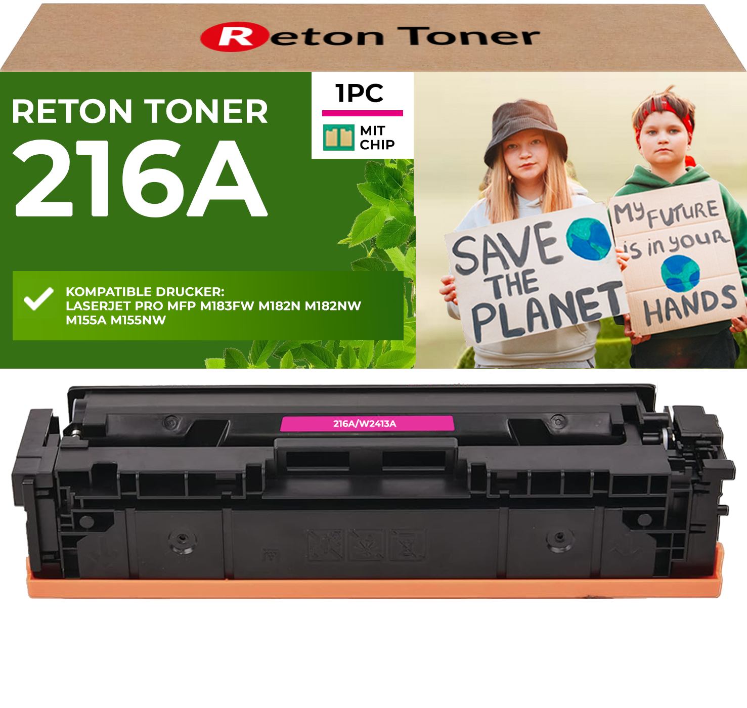 Fachgerecht aufbereitet für HP 216A / W2413A Toner [ MIT Recycelten Original-CHIP]