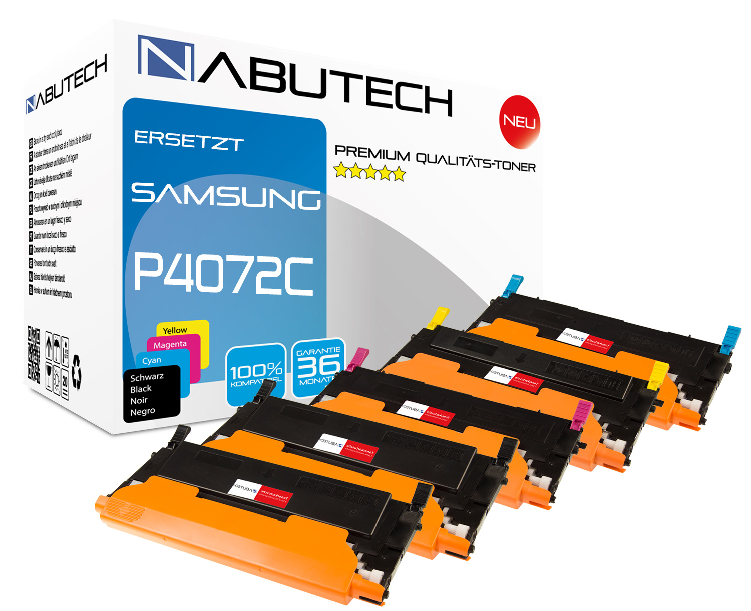 5 Nabutech Toner kompatibel für Samsung CLT-P4072C