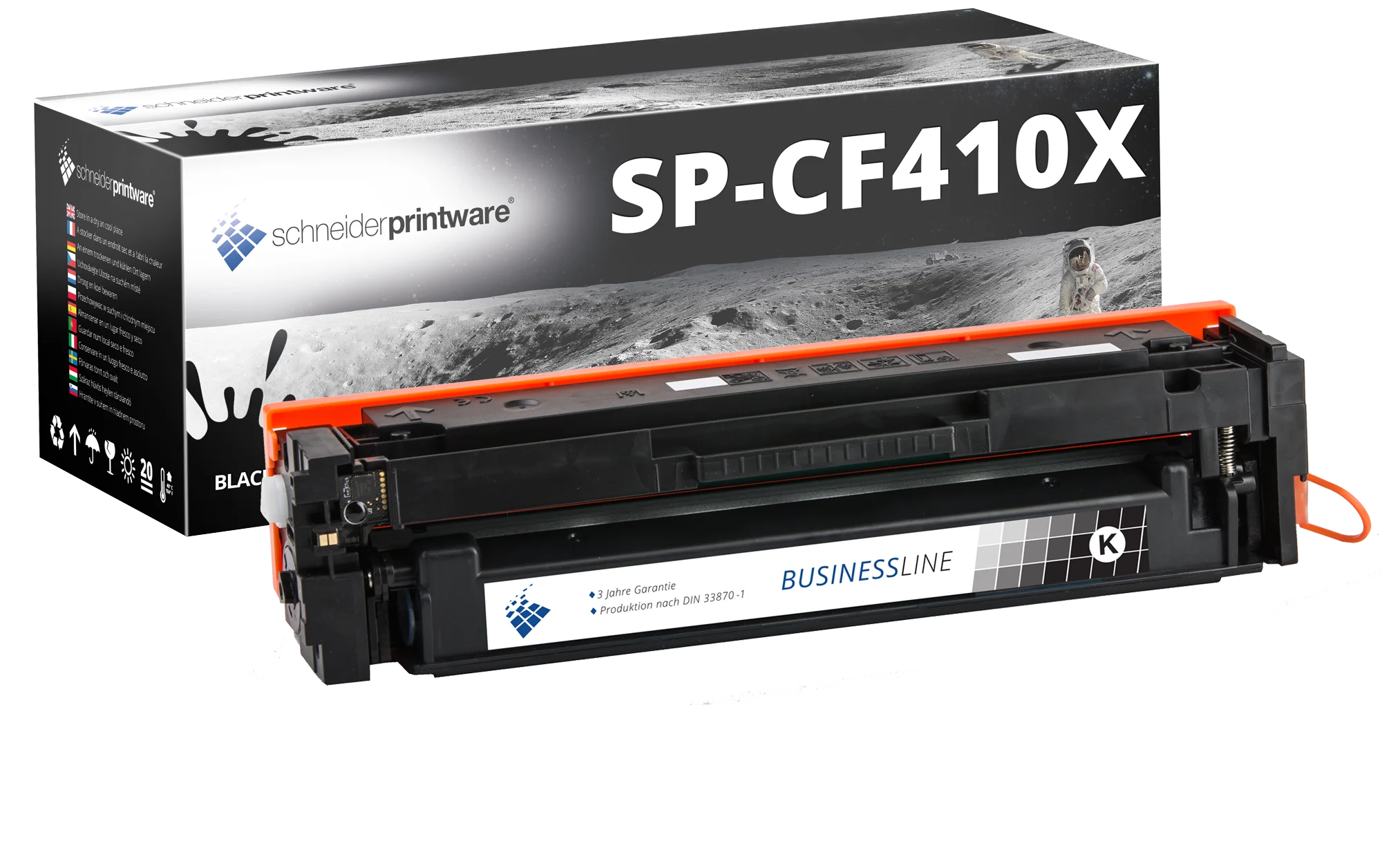 Hochleistungstoner 25% mehr Druckleistung ersetzt HP 410X / CF410X Schwarz