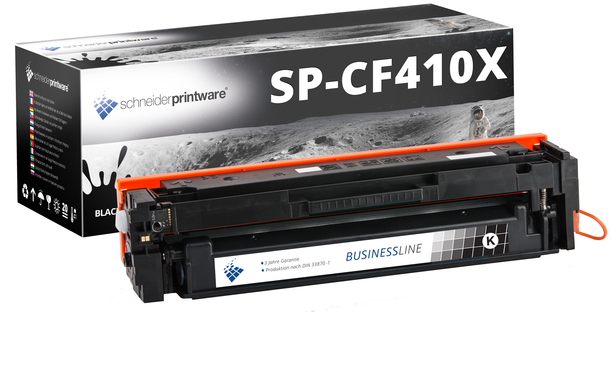 Hochleistungstoner 25% mehr Druckleistung ersetzt HP 410X / CF410X Schwarz