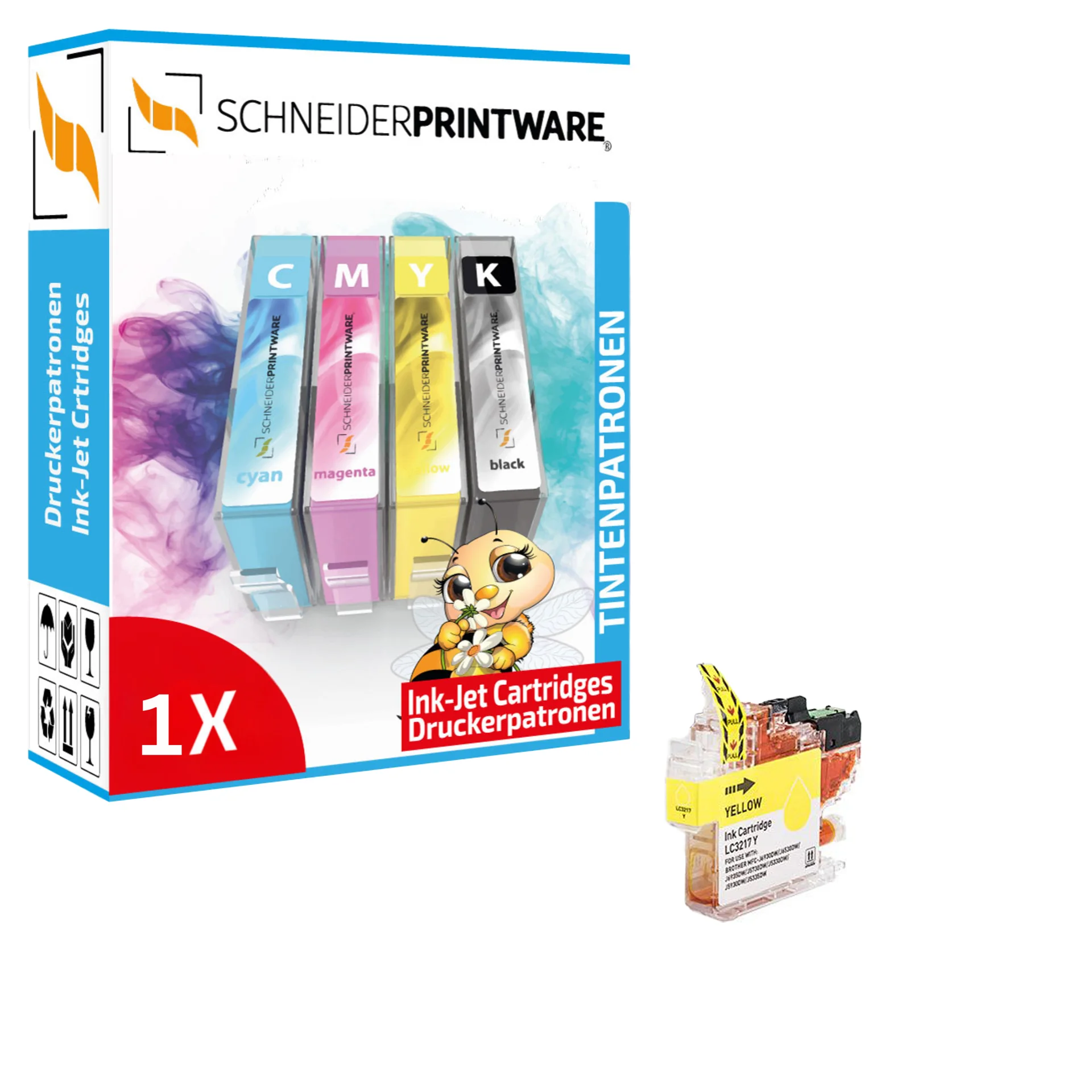 Kompatibel mit Brother LC-3217Y Druckerpatrone Yellow