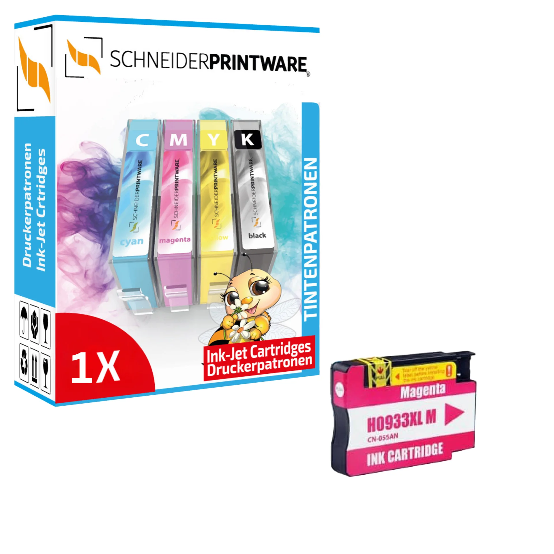 Kompatibel mit HP 933XL/ CN055AE XL-Druckerpatrone Magenta
