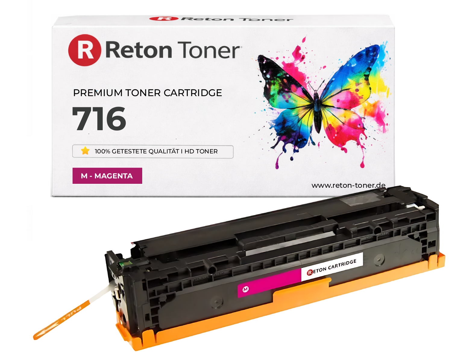 Reton Toner 35% mehr Druckleistung ersetzt Canon 716M Magenta 1.900 Seiten Reton Toner 35% mehr Druckleistung ersetzt Canon 716M Magenta 1.900 Seiten
