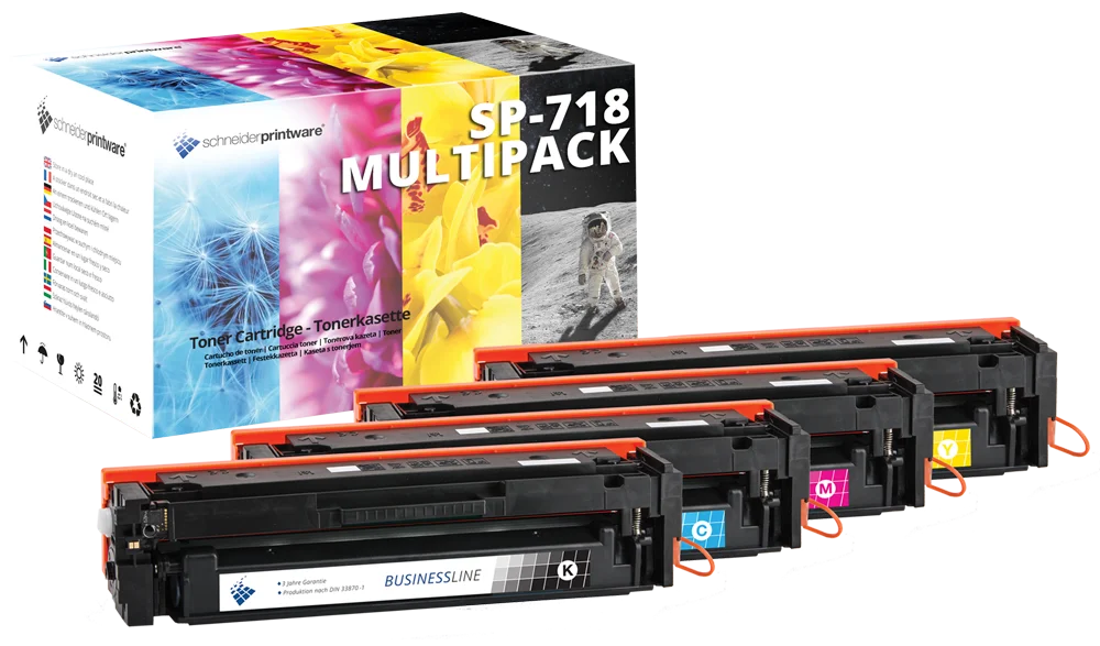 Kompatibel Toner 35% mehr Leistung für Canon 718 Multipack