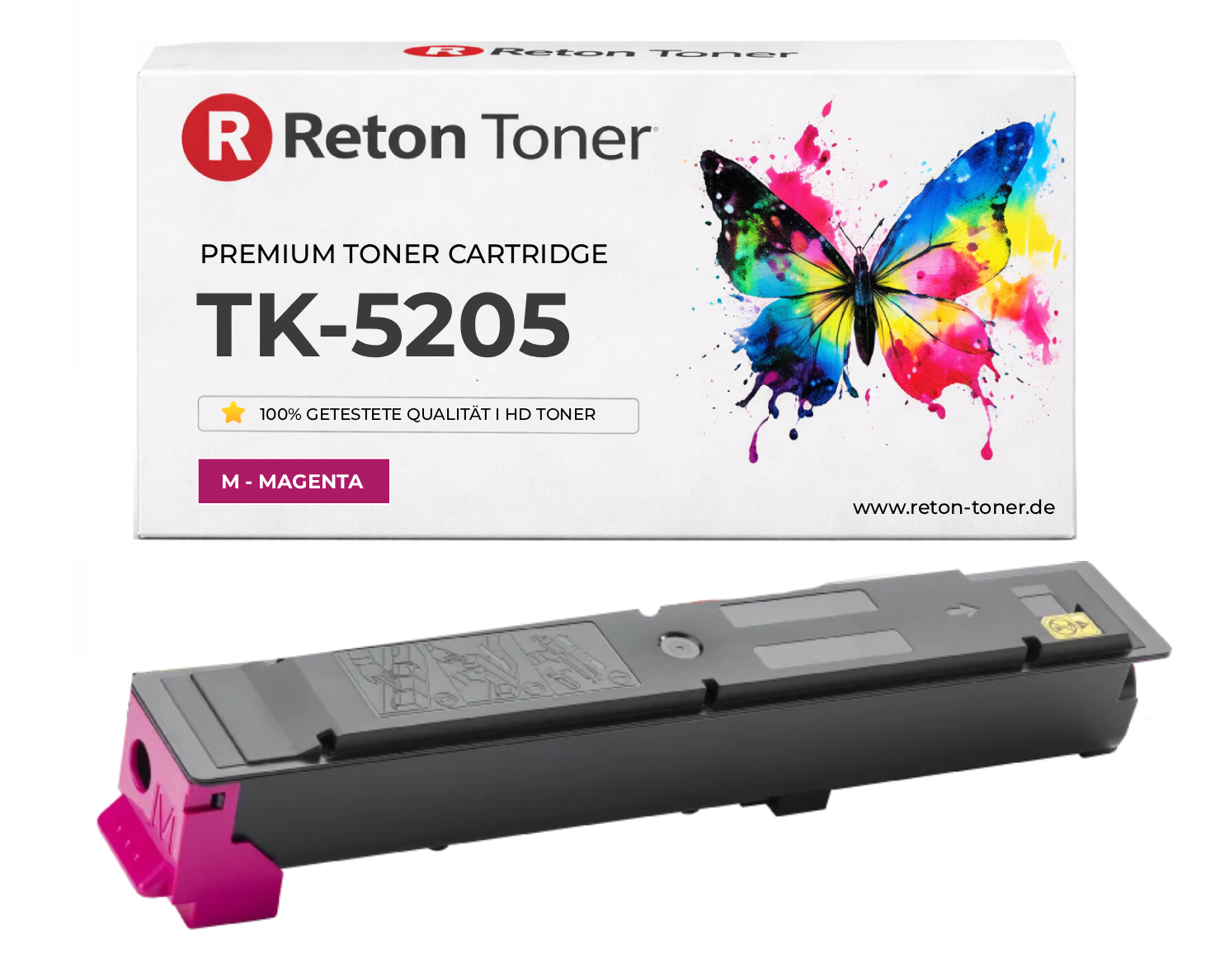 Original Reton Toner ersetzt Kyocera TK-5205M / 1T02R5BNL0