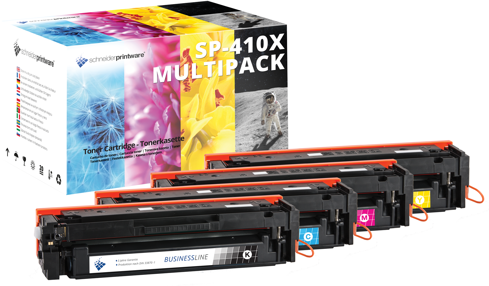 HP 410X Kompatibel Toner 50% mehr Leistung Multipack